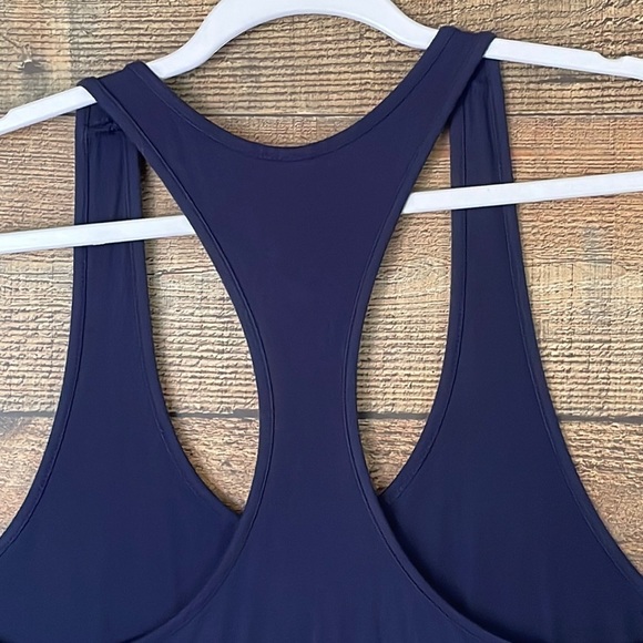 Fabletics Iliana Maxi Dress Midnight Blue Racerback Size Small - Picture 8 of 10